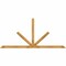 Ekena Millwork Saratoga Rough Sawn Timber Gable Bracket, Western Red Cedar, 108"W x 49"H x 2"D x 4"F, 11/12 Pitch GBW108X49X0204SAR00RWR - alternate 1